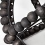 68679 - Earnhardt II Large 11L x 11W Black Wooden Beaded Orb
