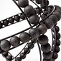 68679 - Earnhardt II Large 11L x 11W Black Wooden Beaded Orb