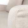 68702 - Denly II 92.5W  Beige Slipcover Three Seater Sofa 