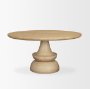 68518-AB - Crossman 60" Round Blonde Solid Wood & Base Dining Table