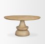 68518-AB - Crossman 60" Round Blonde Solid Wood & Base Dining Table