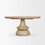 68518-AB - Crossman 60" Round Blonde Solid Wood & Base Dining Table