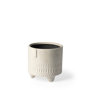 68571 - Jacob I Short White Ceramic Smiling Face Vase