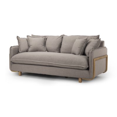 68710 - Roy I 84" Flint Gray Upholstered Three Seater Sofa 