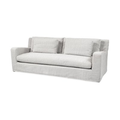 68722 - Denly II 92.5W Frost Gray Slipcover Three Seater Sofa 