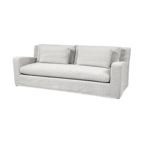 68722 - Denly II 92.5W Frost Gray Slipcover Three Seater Sofa 