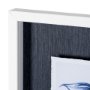 13270 - Koi Fish Blue I by Mercana Studio a Hand Embellished Textured Framed Art Print Matted under Glass