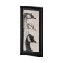 13269 - Three is a Crowd II by Mercana Studio Hand Embellished Textured Framed Art Print Matted under Glass