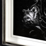 13232 - Dark Blossoms by Brian Carson a Hand Embellished Textured Framed Photo Art Print Matted under Glass