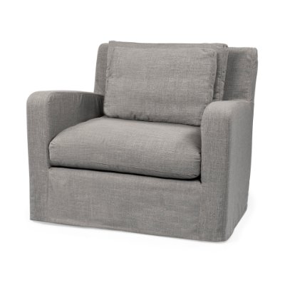68724 - Denly III 38 X 38.25 X 34.5 Flint Gray Slipcover Upholstered Arm Chair