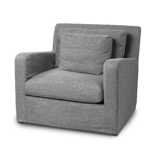 68725 - Denly III 38 X 38.25 X 34.5 Castlerock Gray Slipcover Upholstered Arm Chair