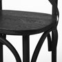 68512 - Etienne 26.25" Seat Height Black Wood Seat Black Metal Base Stool