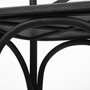 68512 - Etienne 26.25" Seat Height Black Wood Seat Black Metal Base Stool