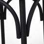 68512 - Etienne 26.25" Seat Height Black Wood Seat Black Metal Base Stool