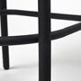 68512 - Etienne 26.25" Seat Height Black Wood Seat Black Metal Base Stool