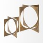 68661 - Lima I (Small) 6L x 6W Gold Geometric Decorative Object