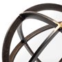 57674 - Galenna II (Medium) 9L x 9W Black Metal Circular Decorative Orb
