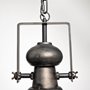 65100 - Bashaw I 17x20 Gray Toned Metal Dome Pendant Light 