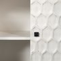 68268 - Savannah White Fir Veneer & Gray Metal 3-Door Accent Cabinet 