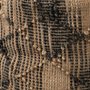 68467 - Riley Tan Jute Popcorn Stich Cylindrical Pouf