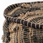 68467 - Riley Tan Jute Popcorn Stich Cylindrical Pouf