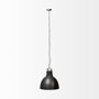 68403 - Minerva 19x22 Metallic Gray Hammered Detail Pendant Light