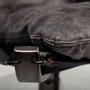67937 - Colarado Black Leather Cushions w/ Black Metal Frame Sling-Style Accent Chair 