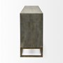 68116 - Genevieve II 70x15.8 Gray Fir Veneer W/Gold Metal Frame Base 9 Drawer Sideboard