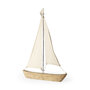 68692 - Tartane Large 22L x 2W Brown/Cream Nautical Inspired Sailboat