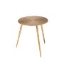 68769 - Reva III (Small) 16L x 16W Gold Round Top Cast Aluminum Accent Table