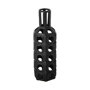 68785 - Brunel Large Black Drum-Shaped Ceramic Vase 