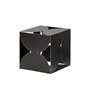 68802 - Darren (Small) 6L x 6W Black Metal Decorative Cube