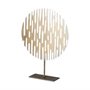 68811 - Ezra (Large) 13L x 3W Gold Metal Circular Decorative Object