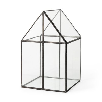 68840 - Sikes (Large) 10L x 10W x 16H Hut Terrarium W/Glass Base