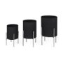 68841 - Claypoole (Set of 3) Black Plant Stands