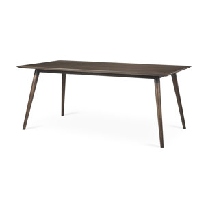 Nicholas 72"L x 39"W Dining Table | Modern | Brown Wood & Metal/Wood | Seats 6