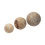 68856 - Carrick (Set of 3) Natural Wood Decorative Spheres