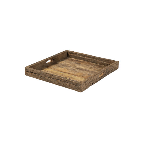 68861 - Carson (Small) 24L x 24W Brown Reclaimed Wood Tray