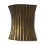 68777 - Letitia 10.5L x 5.5W x 11.0H Gold Hammered Metal Fan Wall Sconce