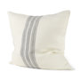 68871 - Patrice 22x22 Cream With Gray Stripes Pillow Cover