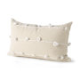 68884 - Erica 13x21 Cream With White Detail Pillow Cover