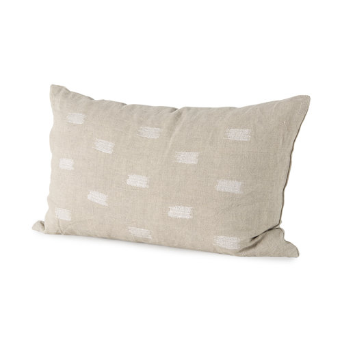 68892 - Lacey 13x21 Beige/White Decorative Pillow Cover 