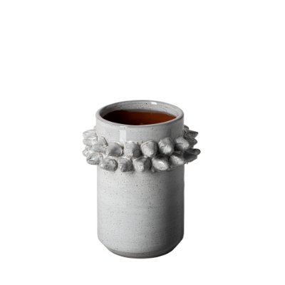 68915 - Farmhampton Small Gray Spoked Ceramic Vase 