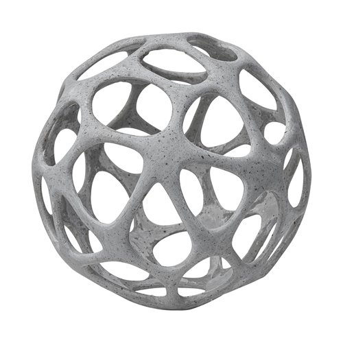 68933 - Spiro 7L x 7W Off-White Hollow Decorative Orb