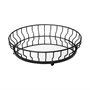 68943 - Helena 20L x 20W Black Metal Mirrored Bottom Round Serving Tray