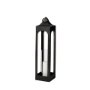 68990 - Ina Tall Charcoal Metal Candle Holder Lantern 