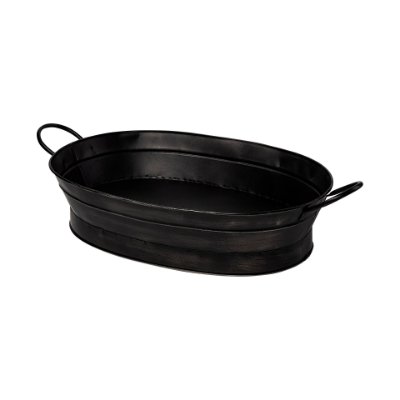 68991 - Reno 20L x 14W Black Metal Vintage Inspired Basket