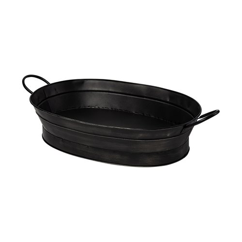 68991 - Reno 20L x 14W Black Metal Vintage Inspired Basket