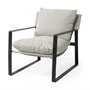 69003 - Guilia Frost Gray With Metal Frame Sling Accent Chair