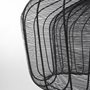67308 - Camila (40"x31") Black Metal Mesh-Style Four Bulb Chandelier 